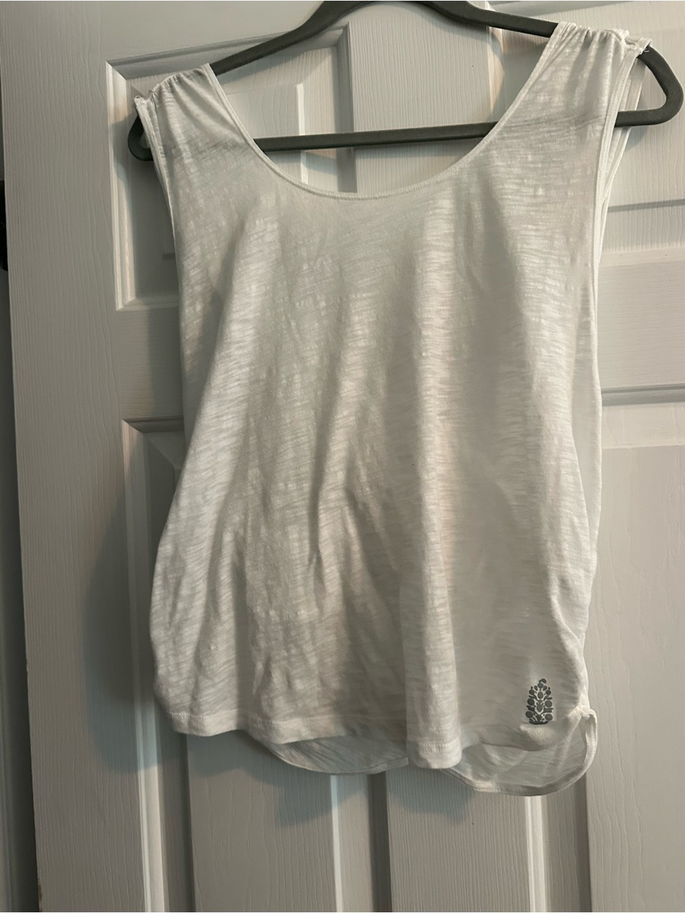 White Sleeveless Tank Top